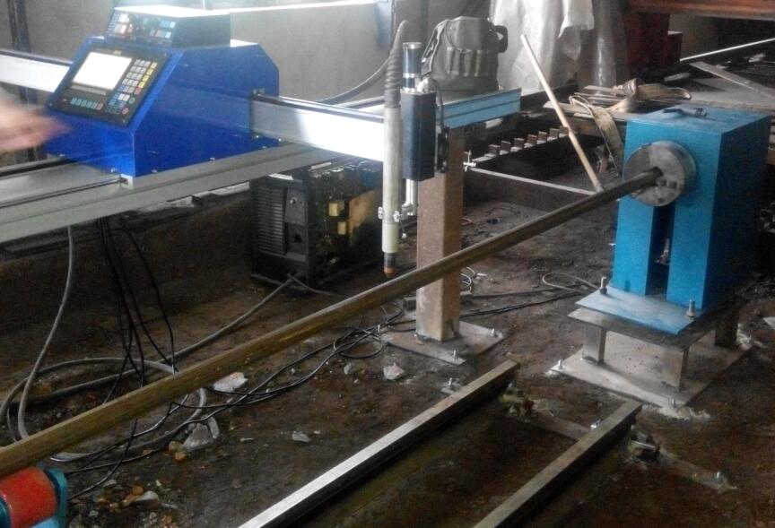 CNC pipe cutting and beveling machine