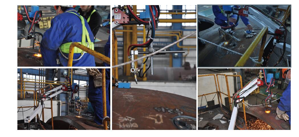 MAK mobile head numerical controlled saddle hole cutting machine